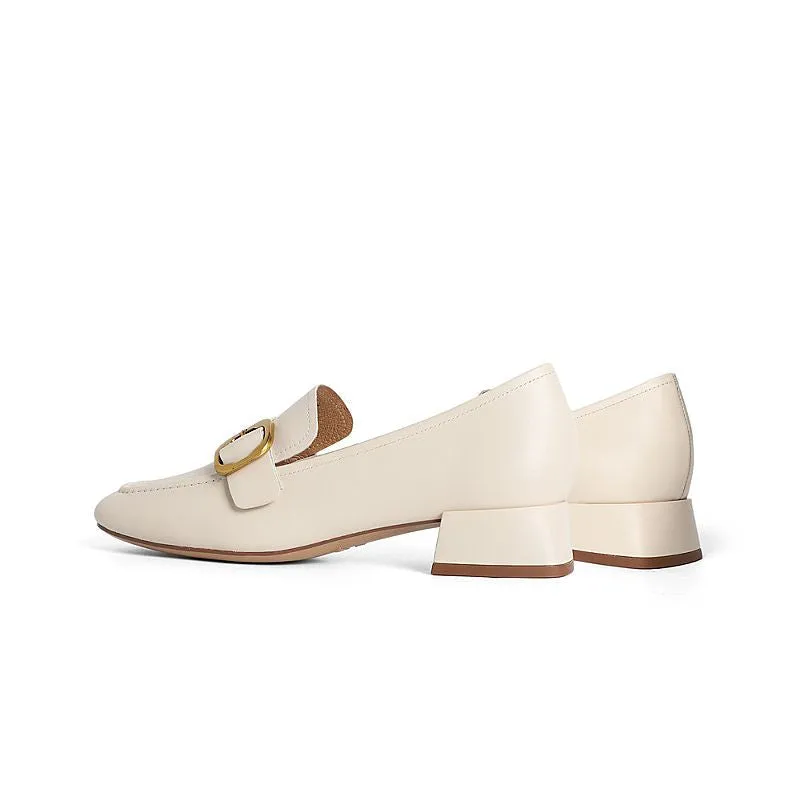 Chunky Heel Loafers