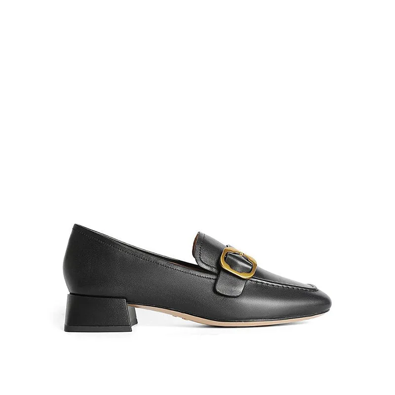 Chunky Heel Loafers