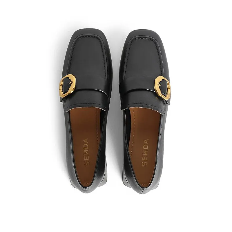 Chunky Heel Loafers
