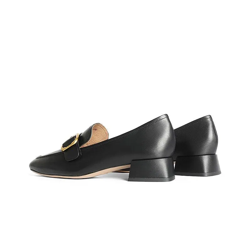 Chunky Heel Loafers