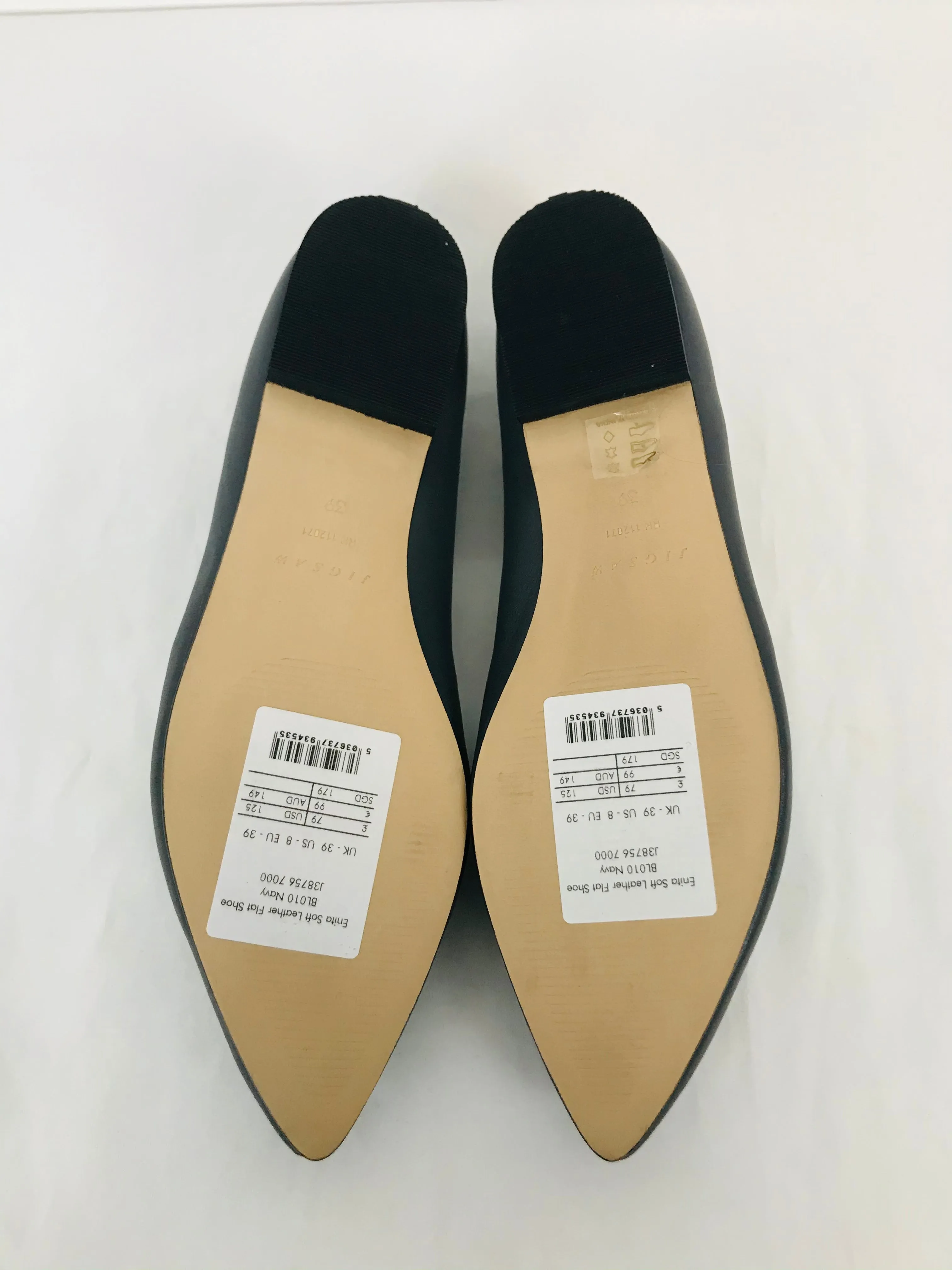 Jigsaw NWT Women’s Slip-On Flats | 39 UK6 | Grey