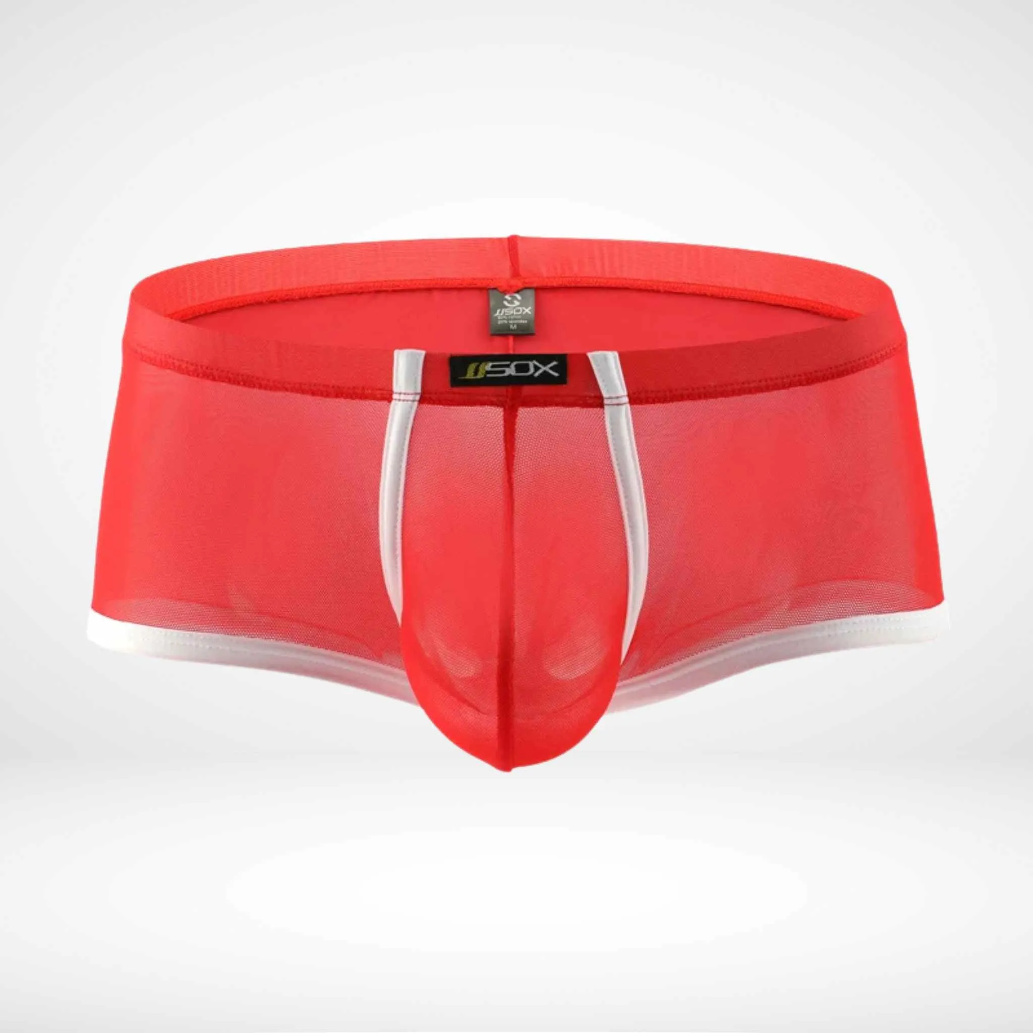 JJSOX Mesh See-Through Boxer Briefs
