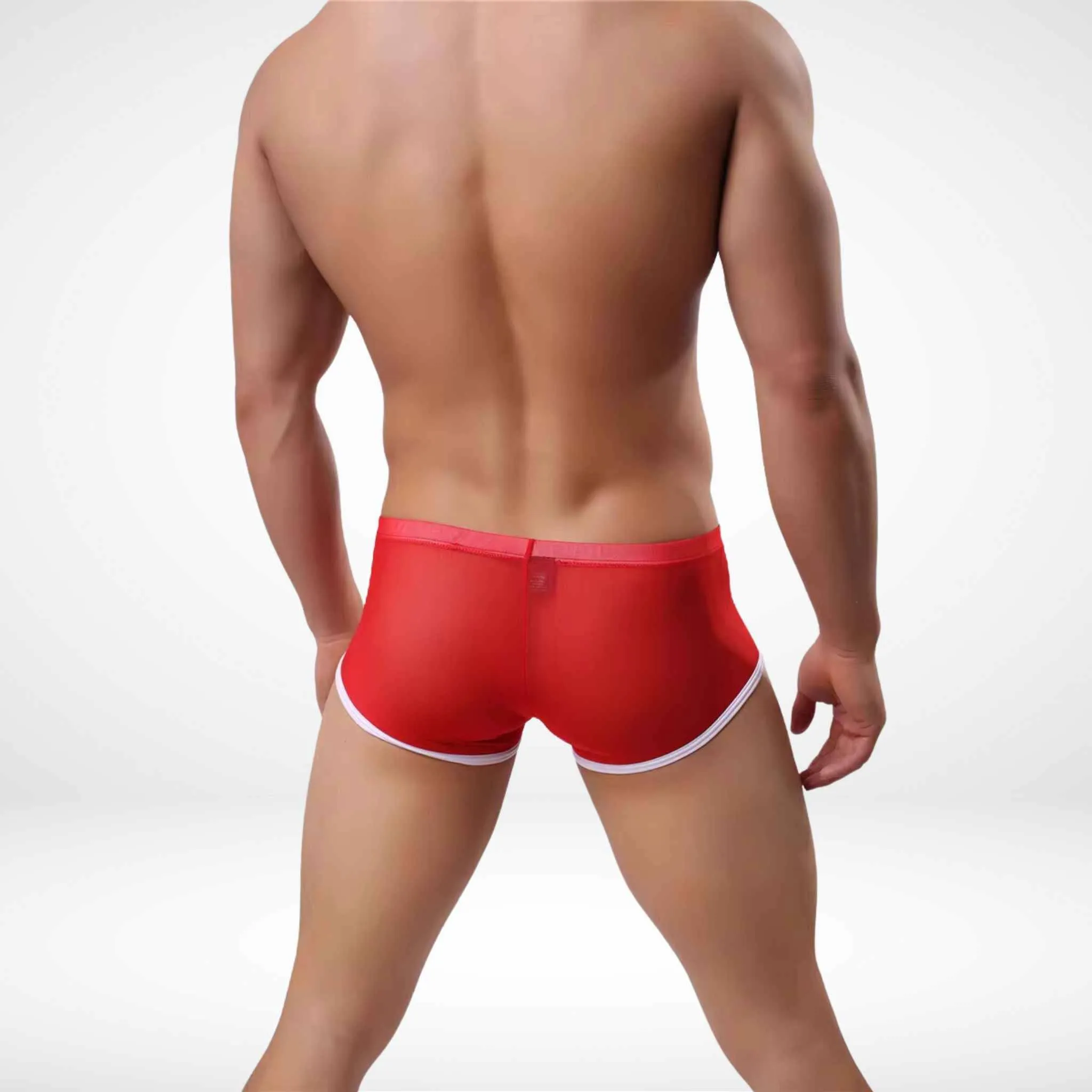 JJSOX Mesh See-Through Boxer Briefs