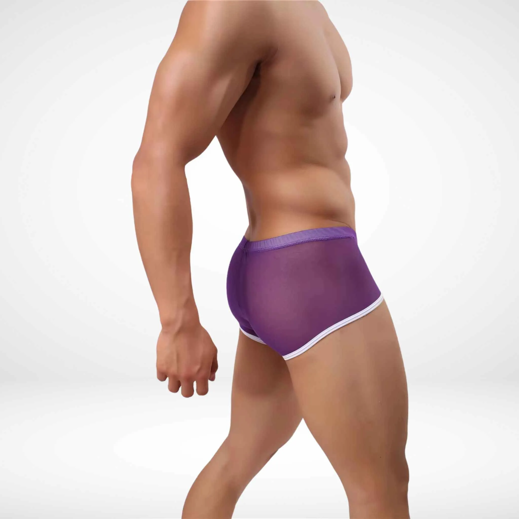 JJSOX Mesh See-Through Boxer Briefs