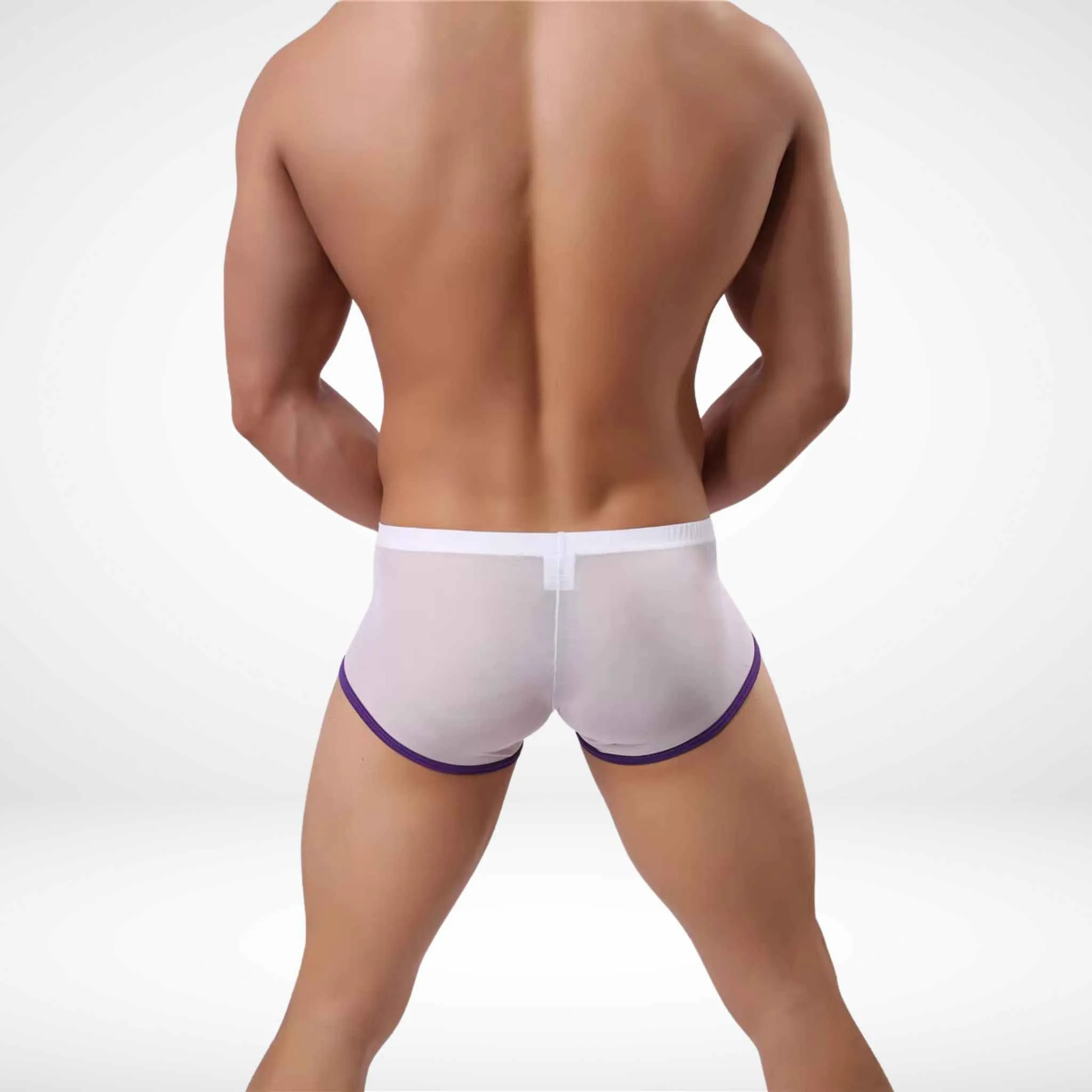 JJSOX Mesh See-Through Boxer Briefs