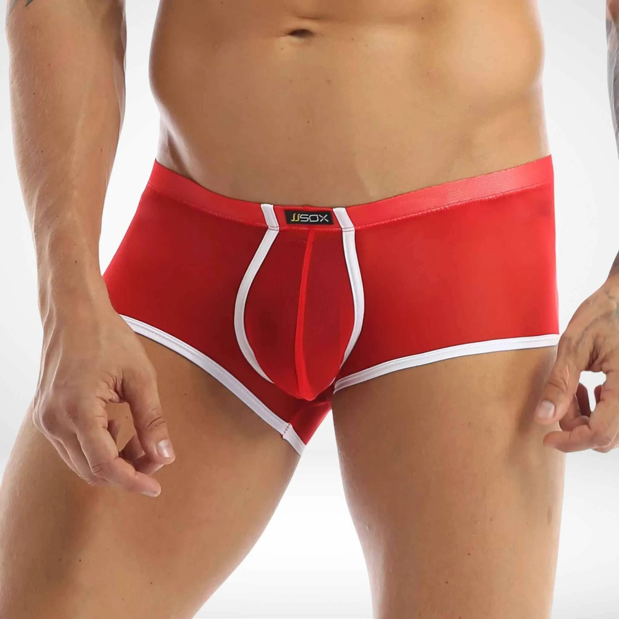 JJSOX Mesh See-Through Boxer Briefs