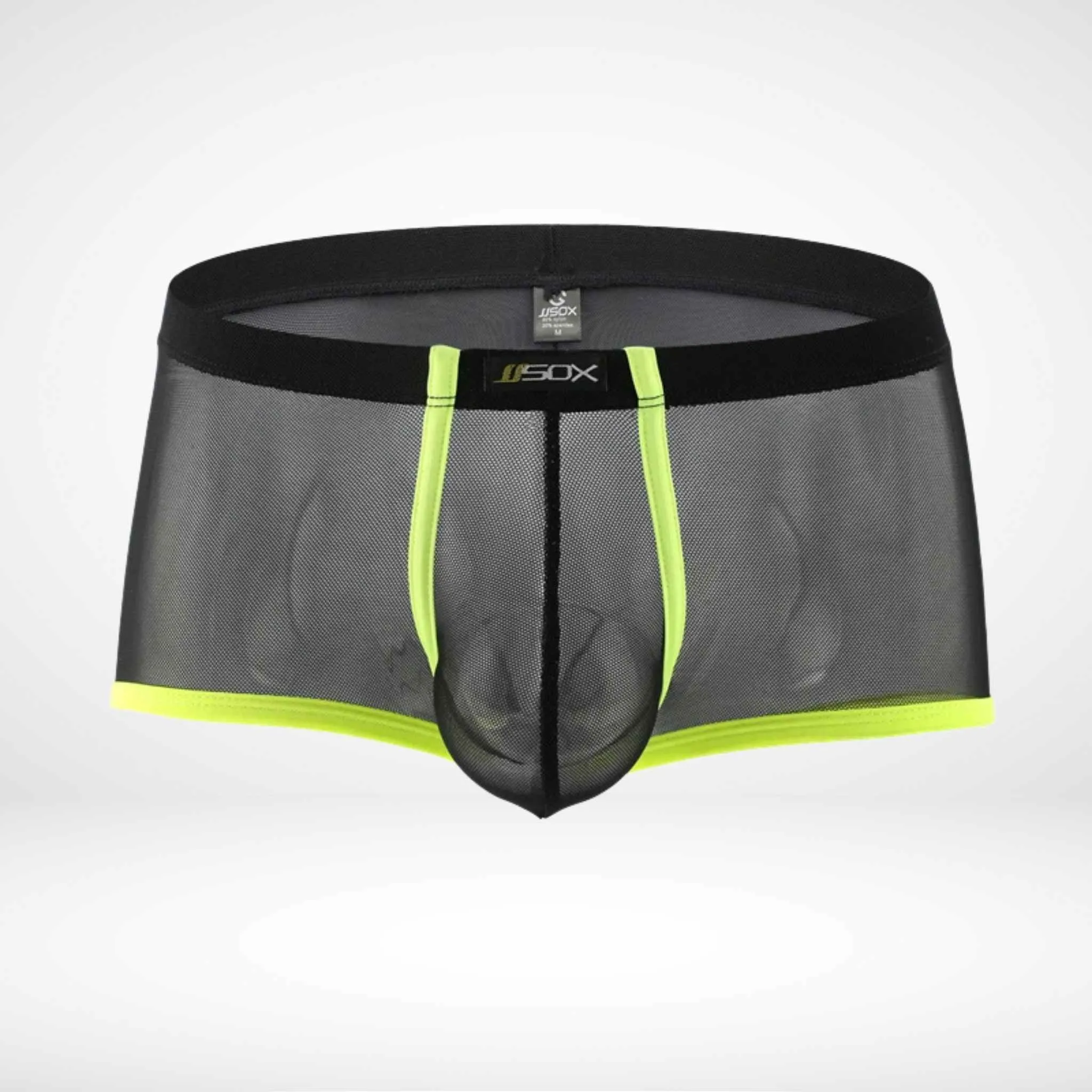 JJSOX Mesh See-Through Boxer Briefs