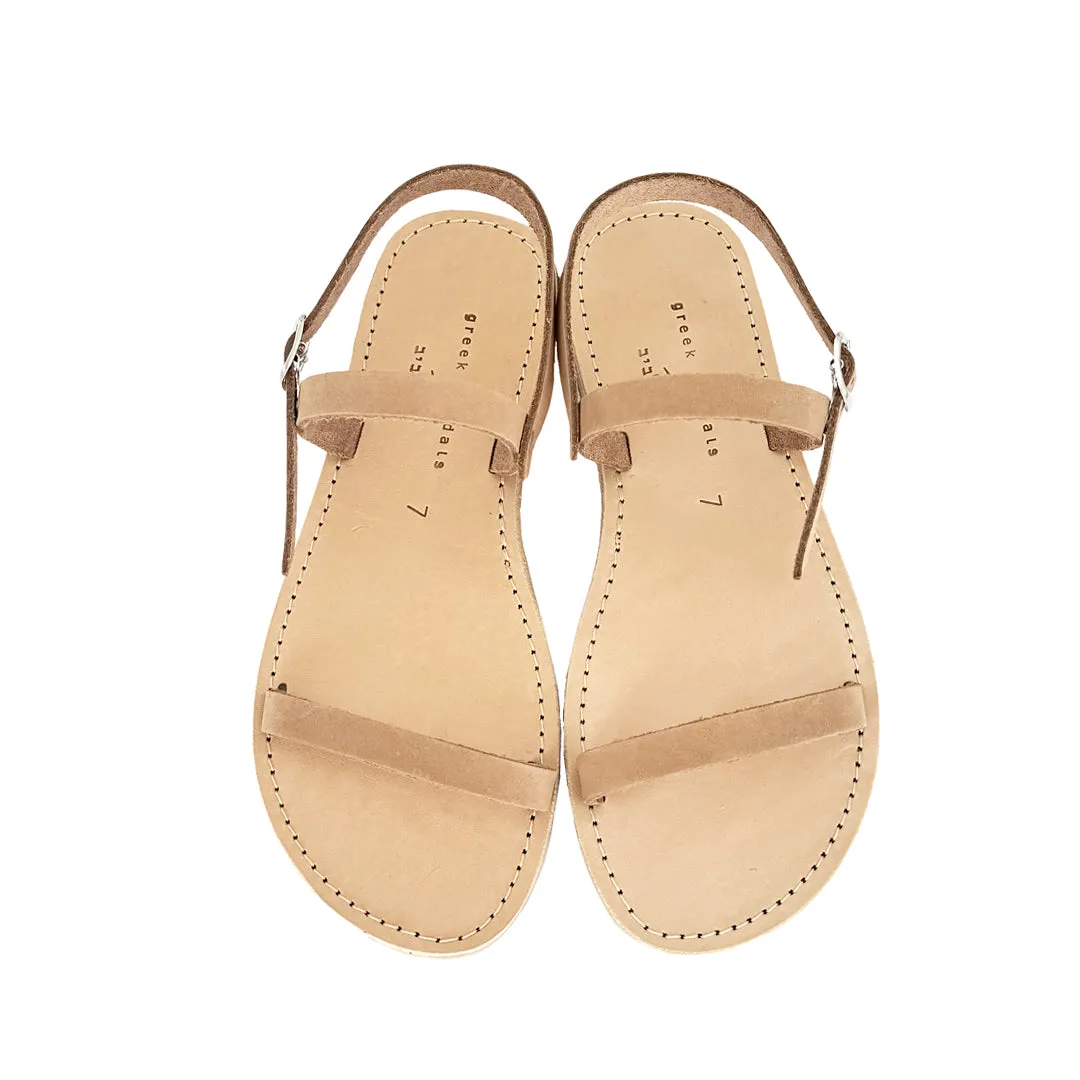 LEV SANDALS SUEDE CAMEL