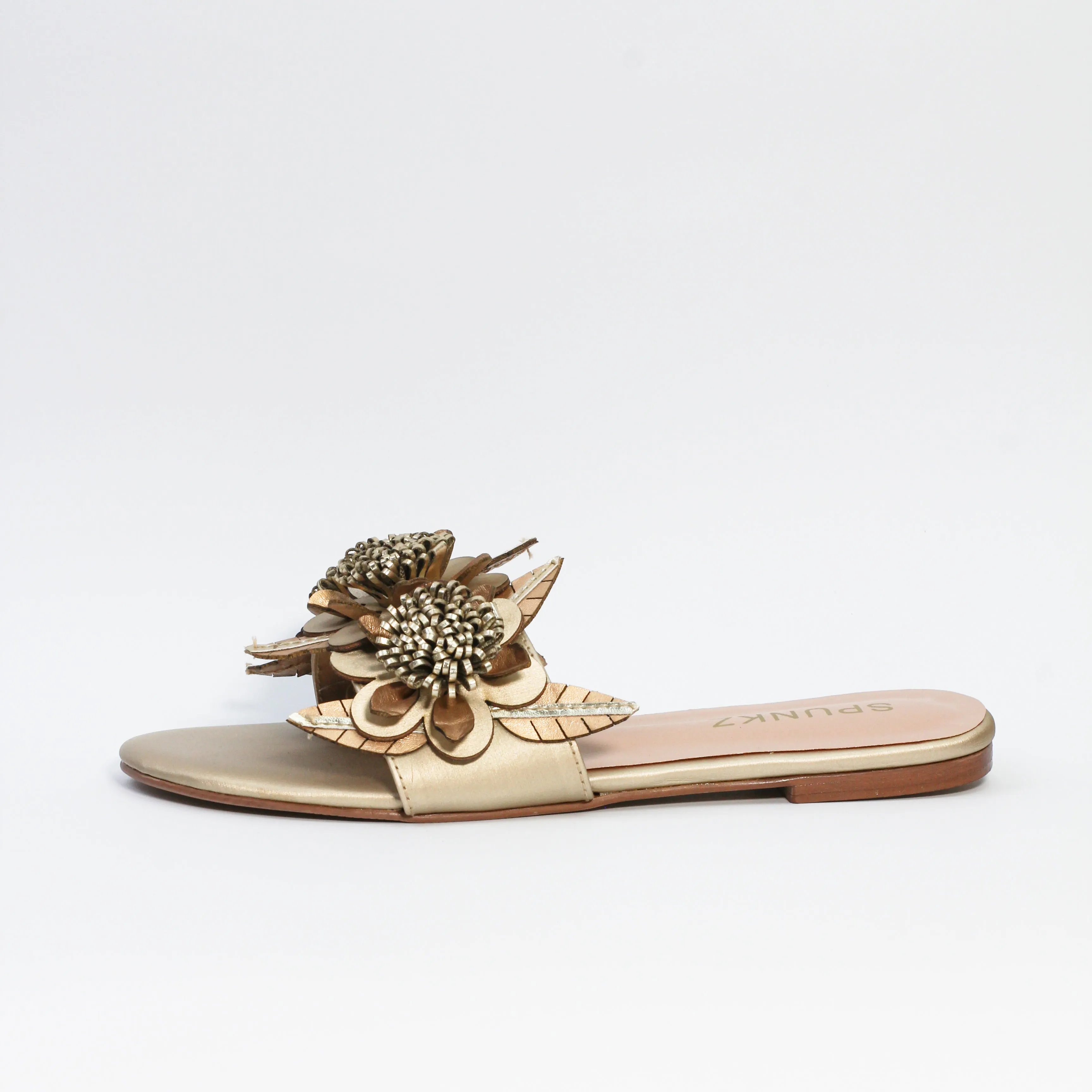 Lilico Floral Fancy Flat Slippers Slides
