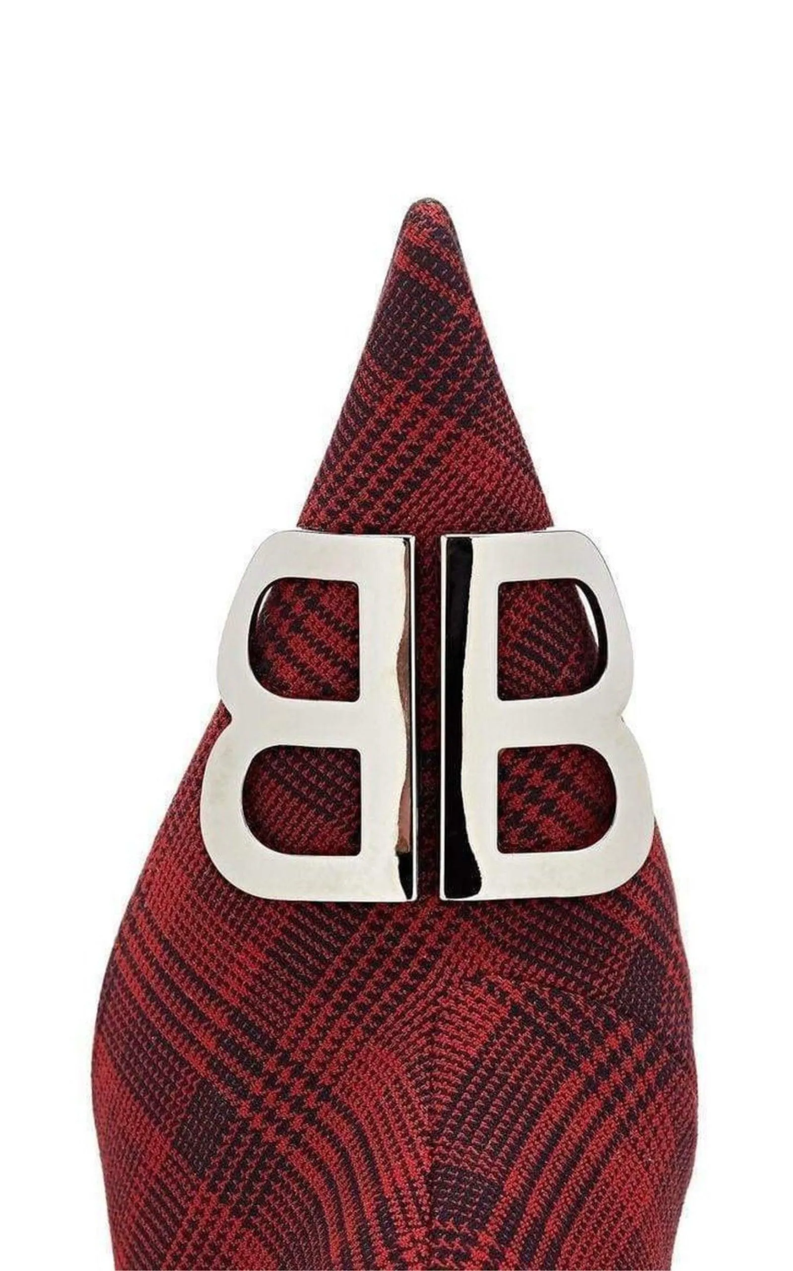 Logo Plaid Canvas Ankle Boots
