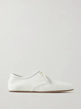 Luca textured-leather flats