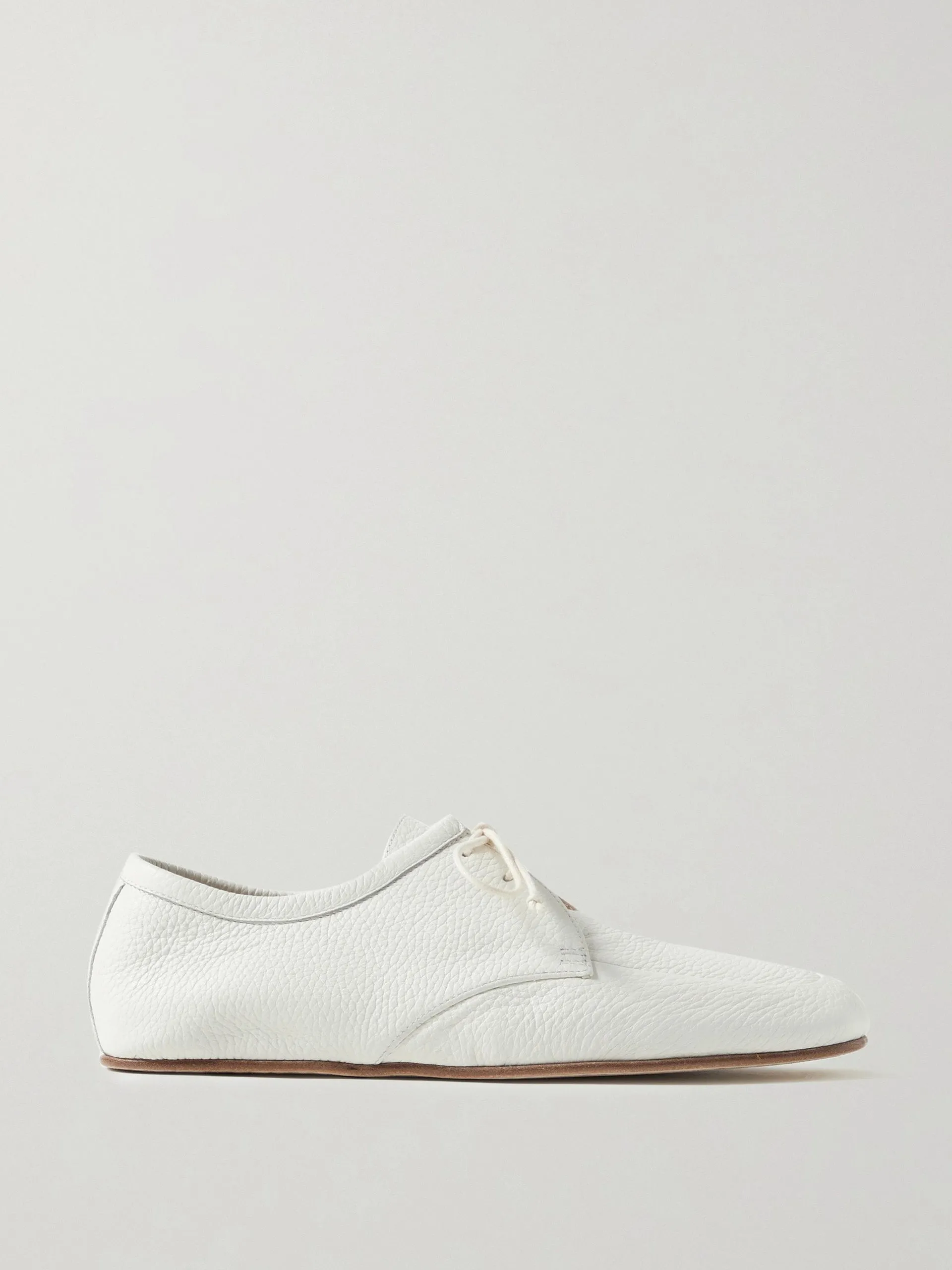 Luca textured-leather flats