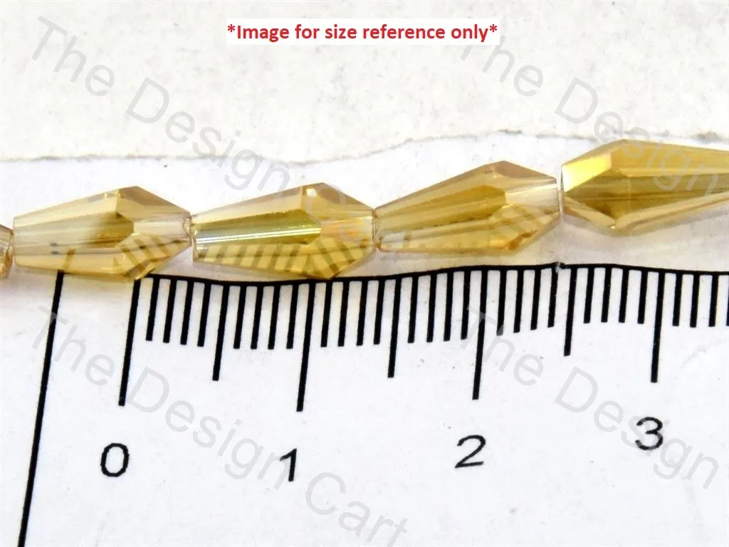 Maroon Rainbow Conical Crystal Beads