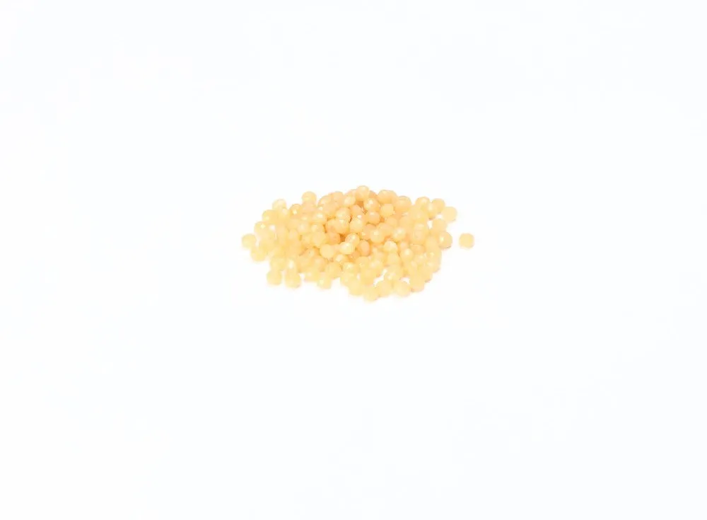 Pastel Yellow Bicone Crystal Beads