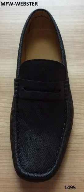 SNAKESKIN STYLE FAUX SUEDE LOAFERS