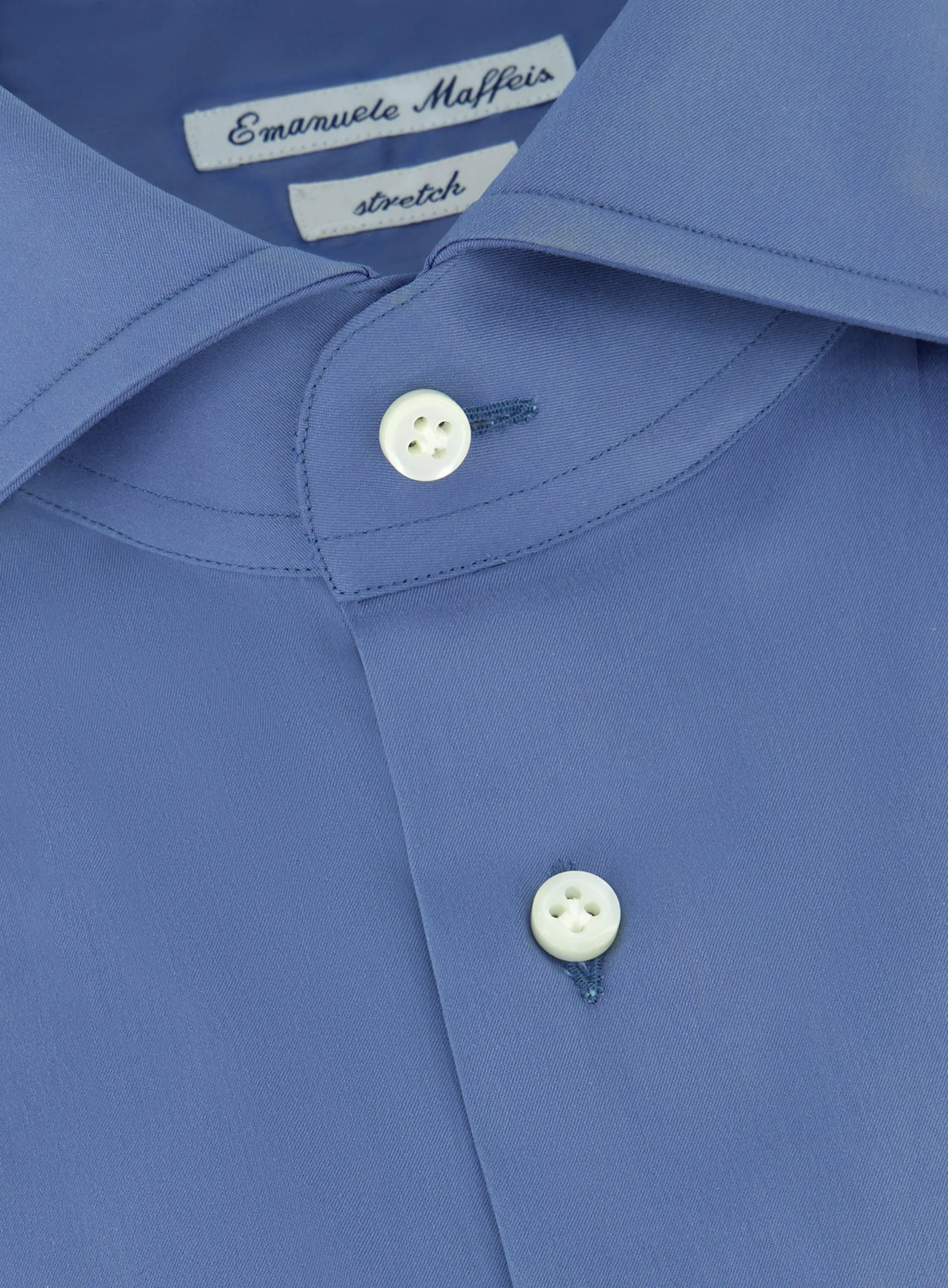 Stretch shirt van katoen