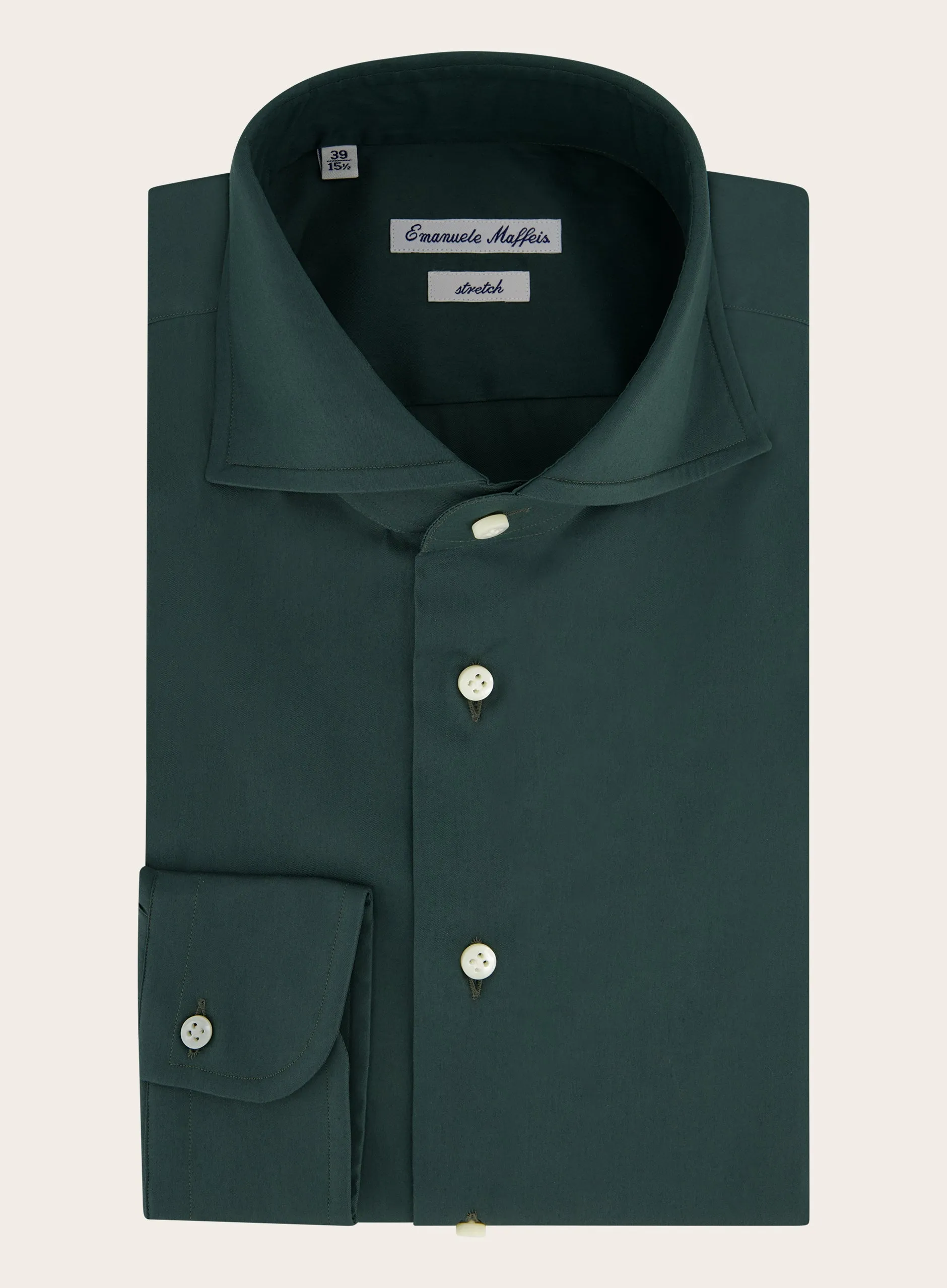 Stretch shirt van katoen